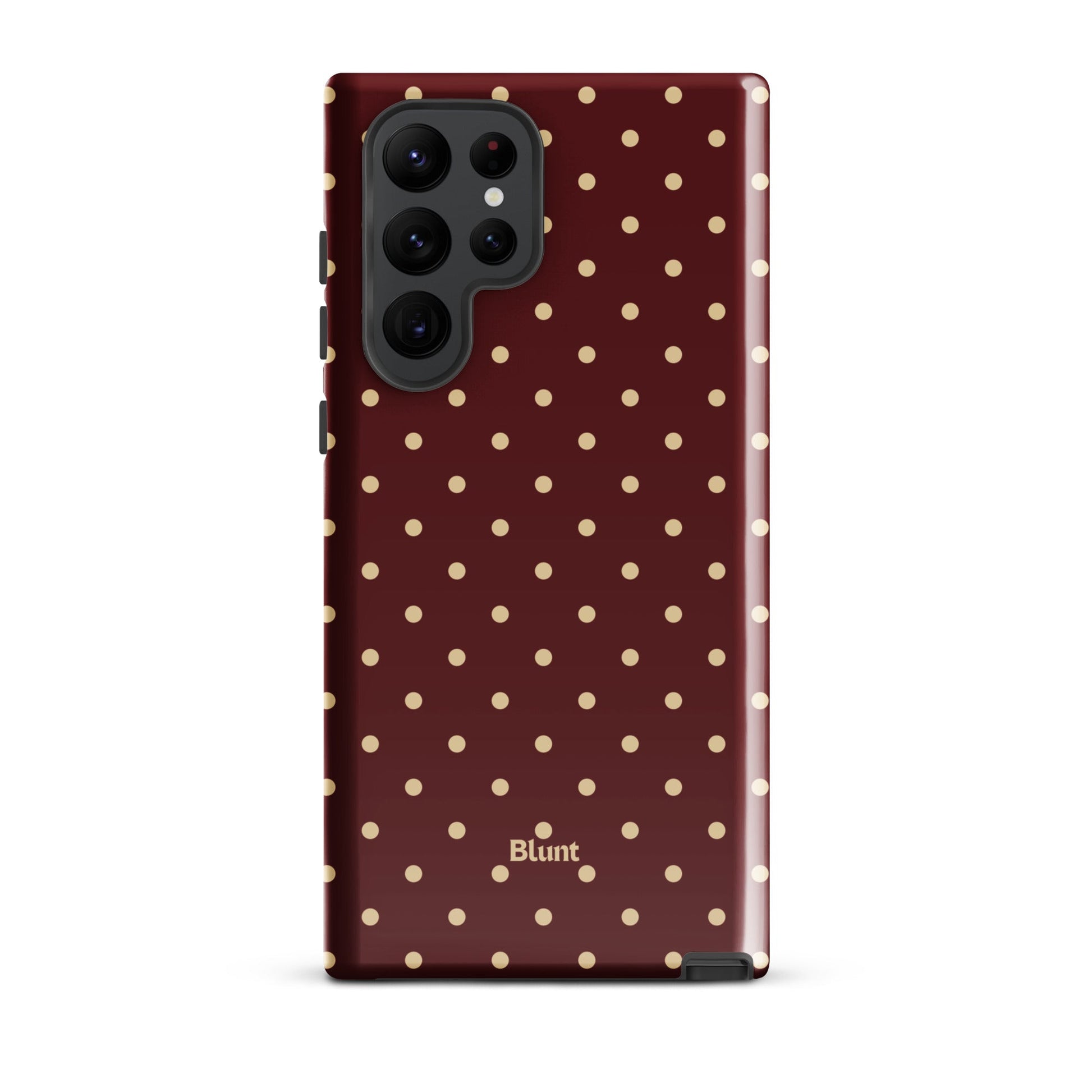 Burgundy Dot Samsung Case - Blunt Cases