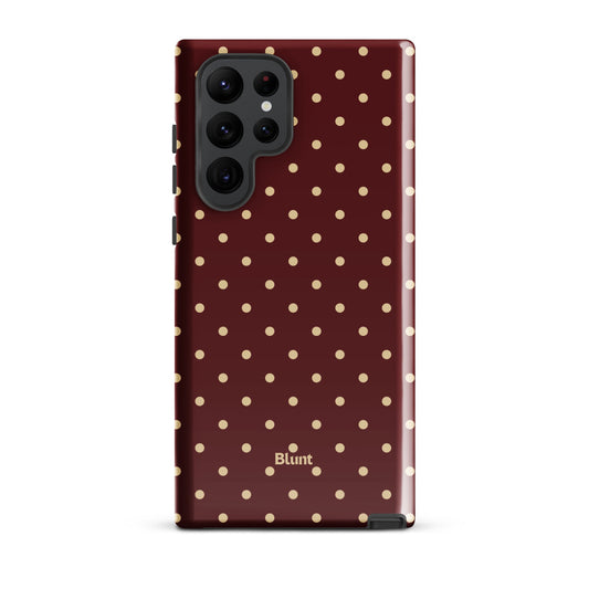 Burgundy Dot Samsung Case - Blunt Cases