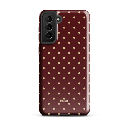 Burgundy Dot Samsung Case - Blunt Cases