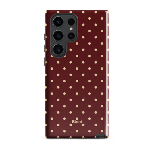 Burgundy Dot Samsung Case - Blunt Cases