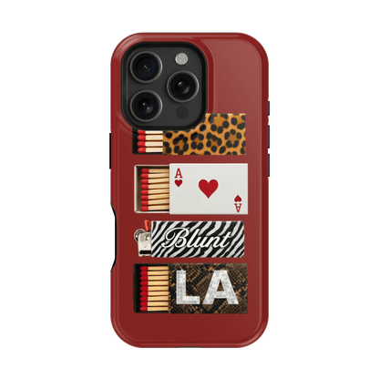 Burgundy Match iPhone Case - Blunt Cases