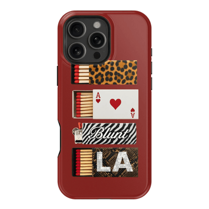 Burgundy Match iPhone Case - Blunt Cases