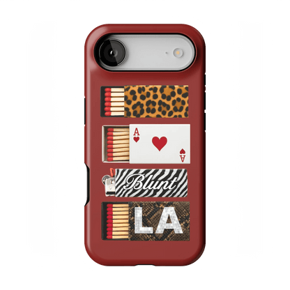 Burgundy Match iPhone Case - Blunt Cases