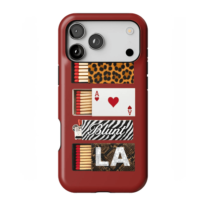 Burgundy Match iPhone Case - Blunt Cases