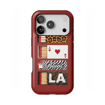 Burgundy Match iPhone Case - Blunt Cases