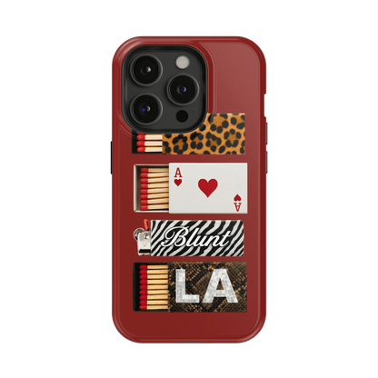 Burgundy Match iPhone Case - Blunt Cases