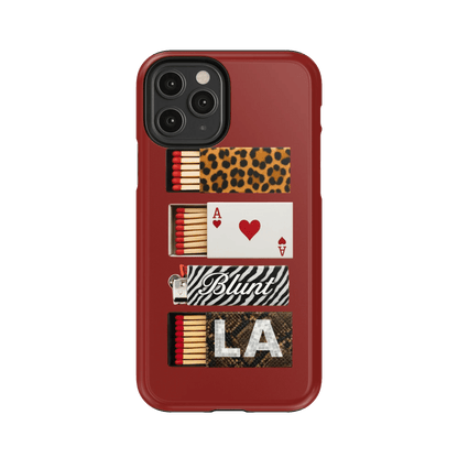 Burgundy Match iPhone Case - Blunt Cases