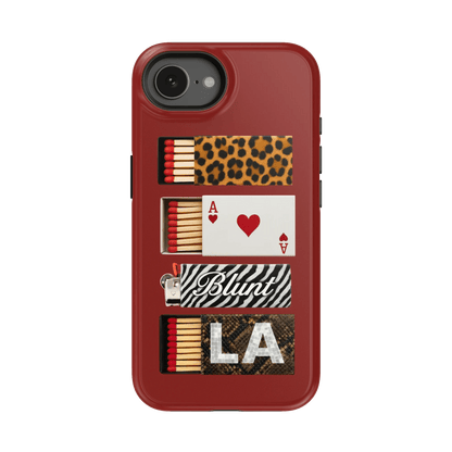 Burgundy Match iPhone Case - Blunt Cases