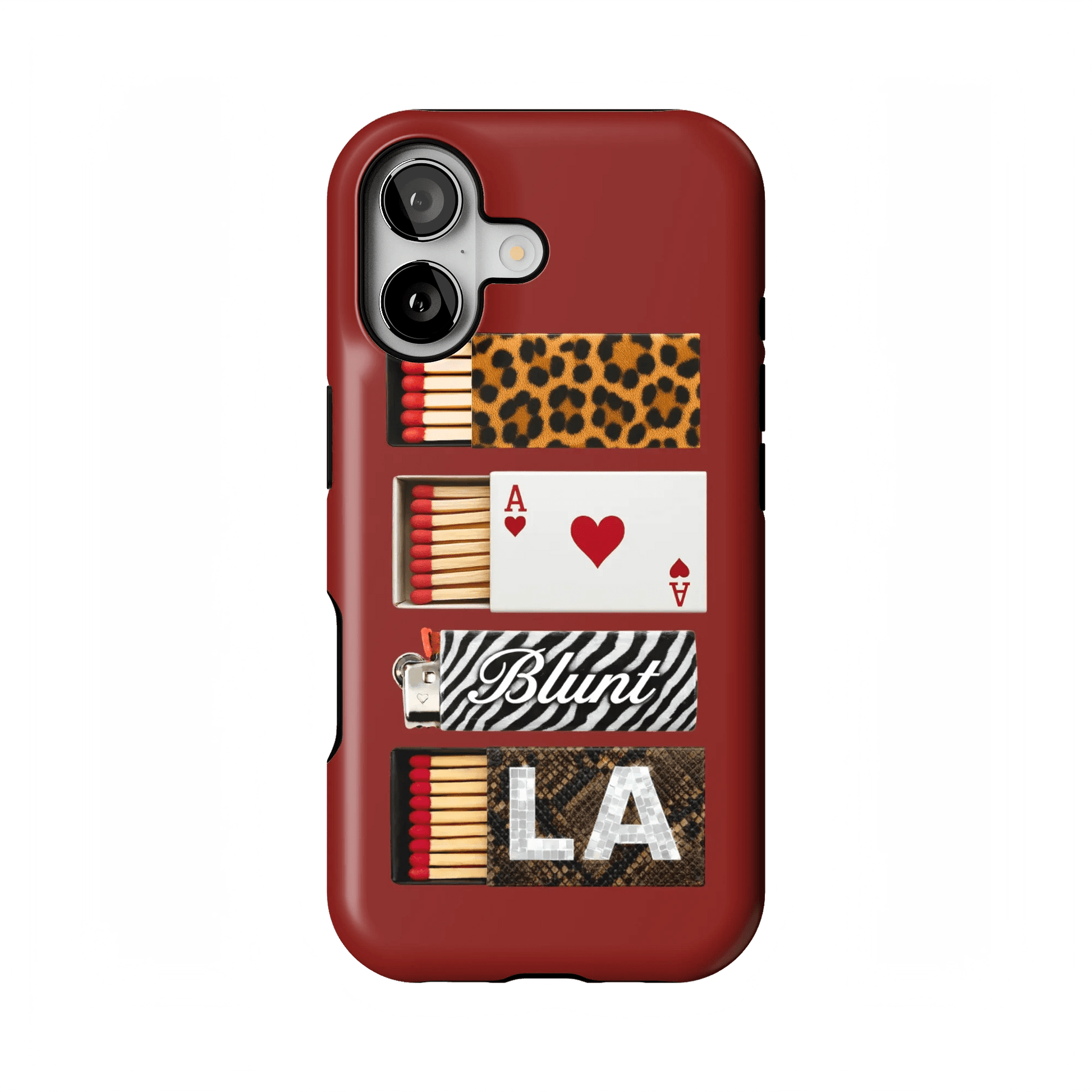 Burgundy Match iPhone Case - Blunt Cases