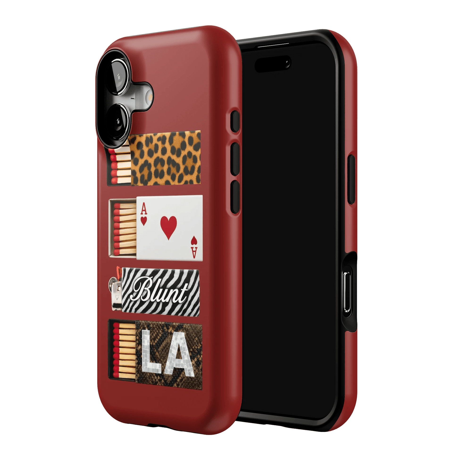 Burgundy Match iPhone Case - Blunt Cases