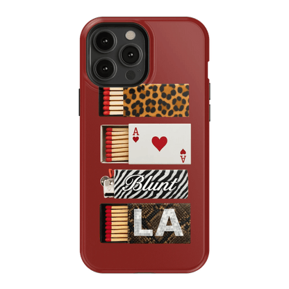Burgundy Match iPhone Case - Blunt Cases