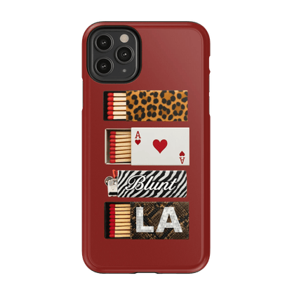 Burgundy Match iPhone Case - Blunt Cases