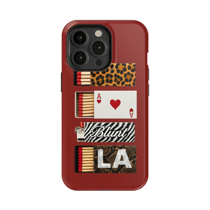 Burgundy Match iPhone Case - Blunt Cases