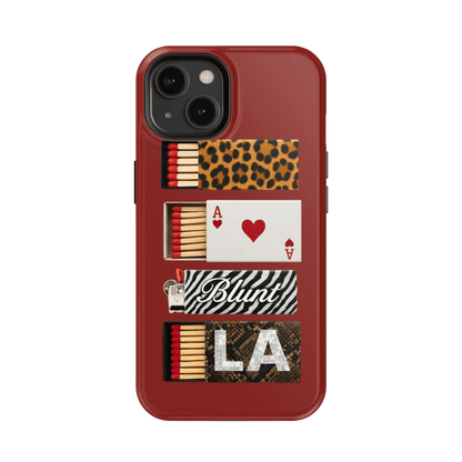 Burgundy Match iPhone Case - Blunt Cases