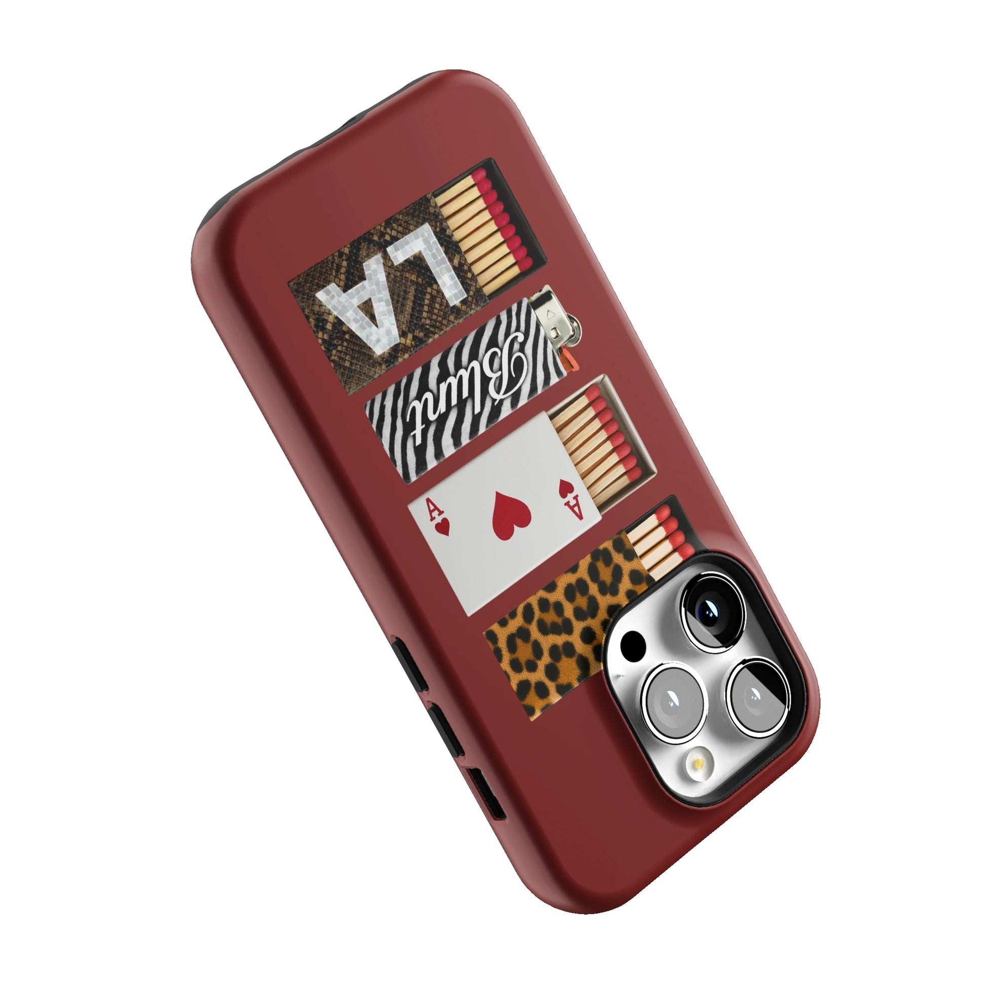 Burgundy Match iPhone Case gallery - Iphone_14_Pro_5