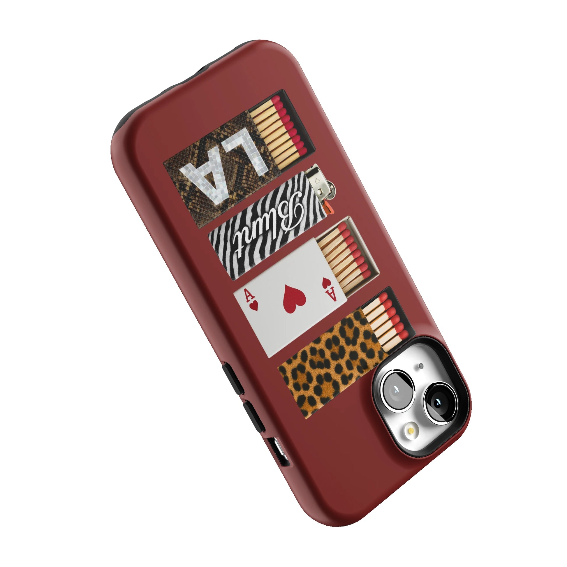 Burgundy Match iPhone Case gallery - Iphone_15_Iphone_5