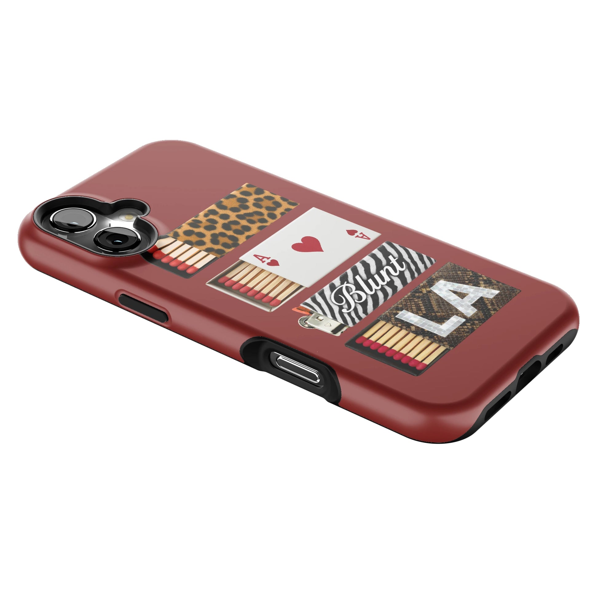 Burgundy Match iPhone Case gallery - Iphone_16_Mini_Air_Plus_2