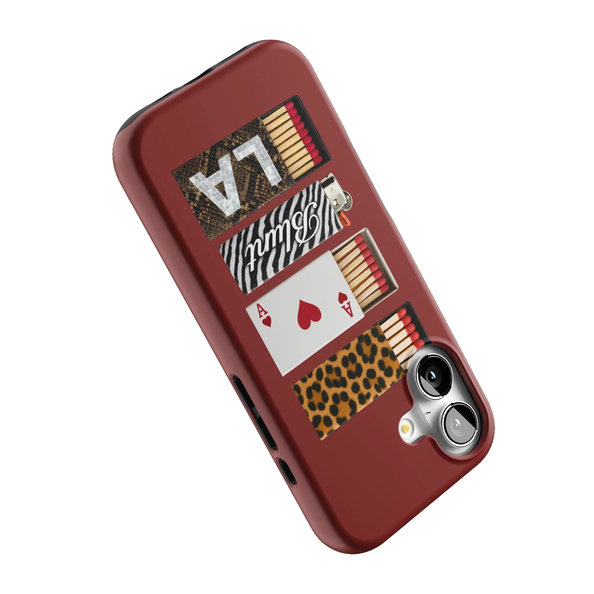 Burgundy Match iPhone Case gallery - Iphone_17_Iphone_5