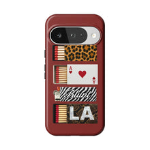 Burgundy Match Pixel Case