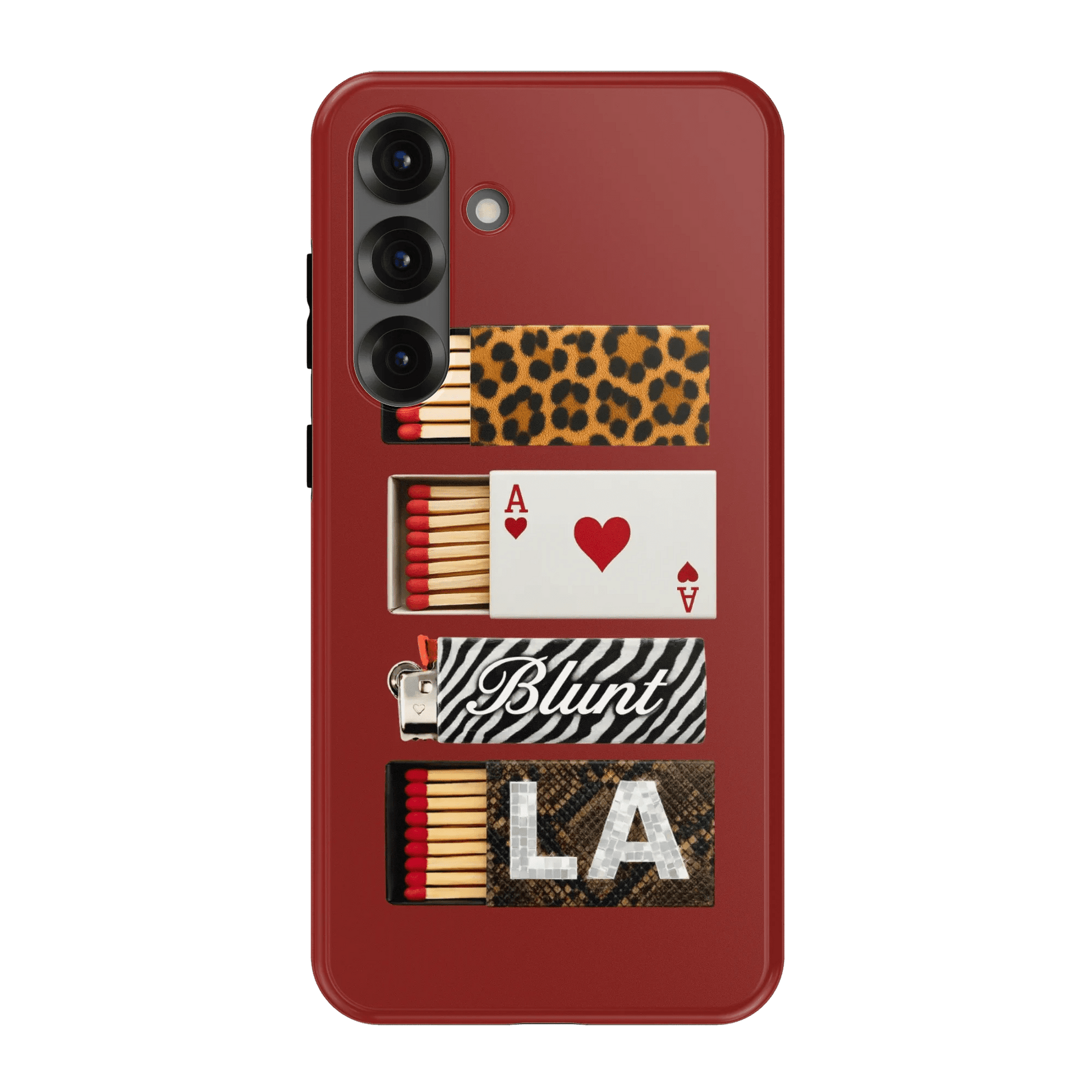 Burgundy Match Samsung Case - Blunt Cases
