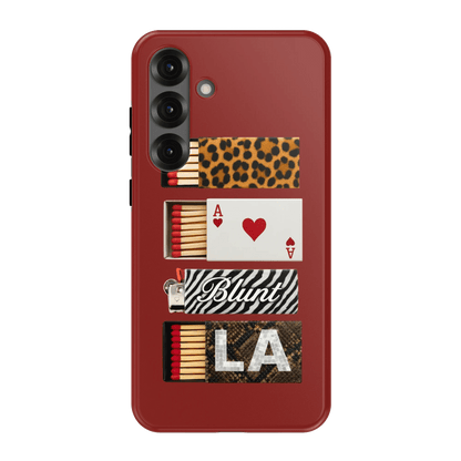 Burgundy Match Samsung Case - Blunt Cases
