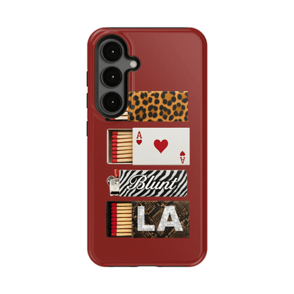 Burgundy Match Samsung Case - Blunt Cases