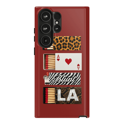 Burgundy Match Samsung Case - Blunt Cases