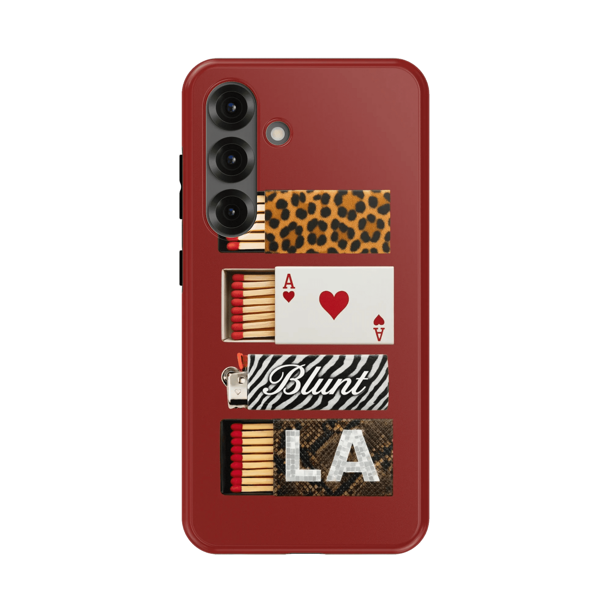 Burgundy Match Samsung Case - Blunt Cases