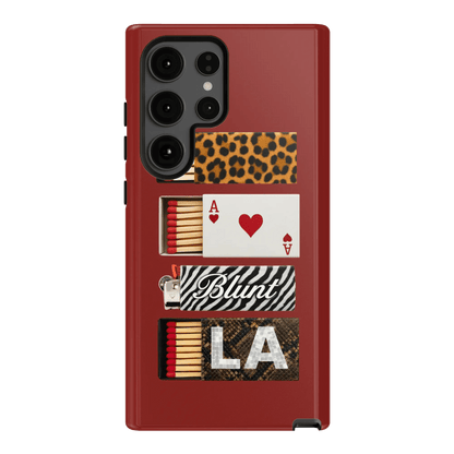 Burgundy Match Samsung Case - Blunt Cases