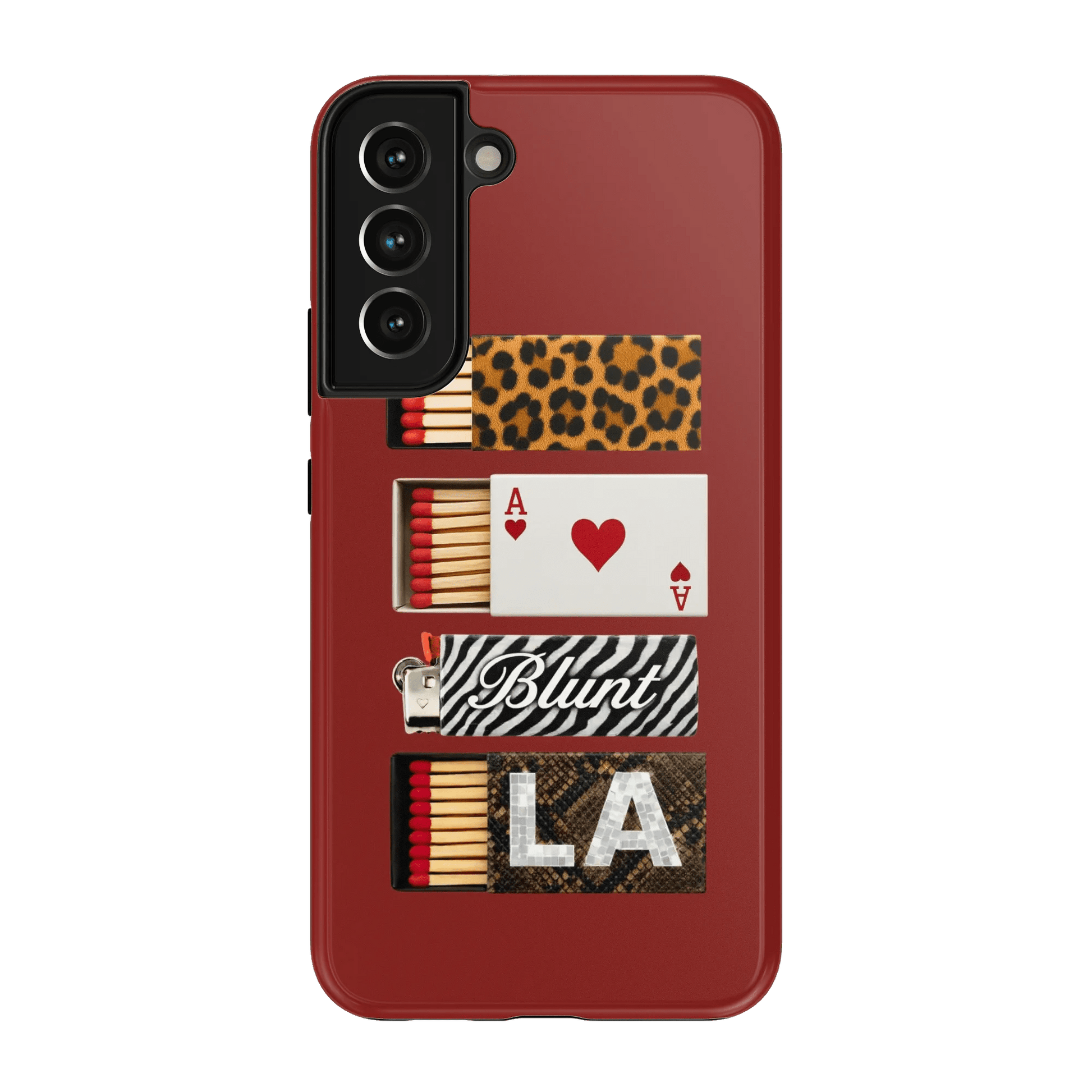 Burgundy Match Samsung Case - Blunt Cases