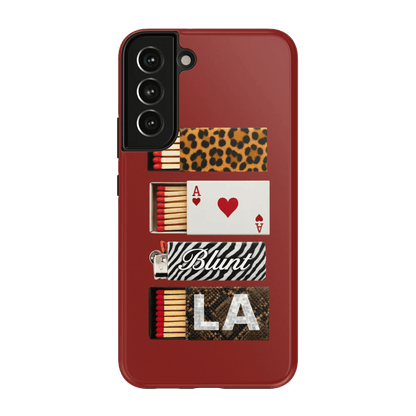 Burgundy Match Samsung Case - Blunt Cases