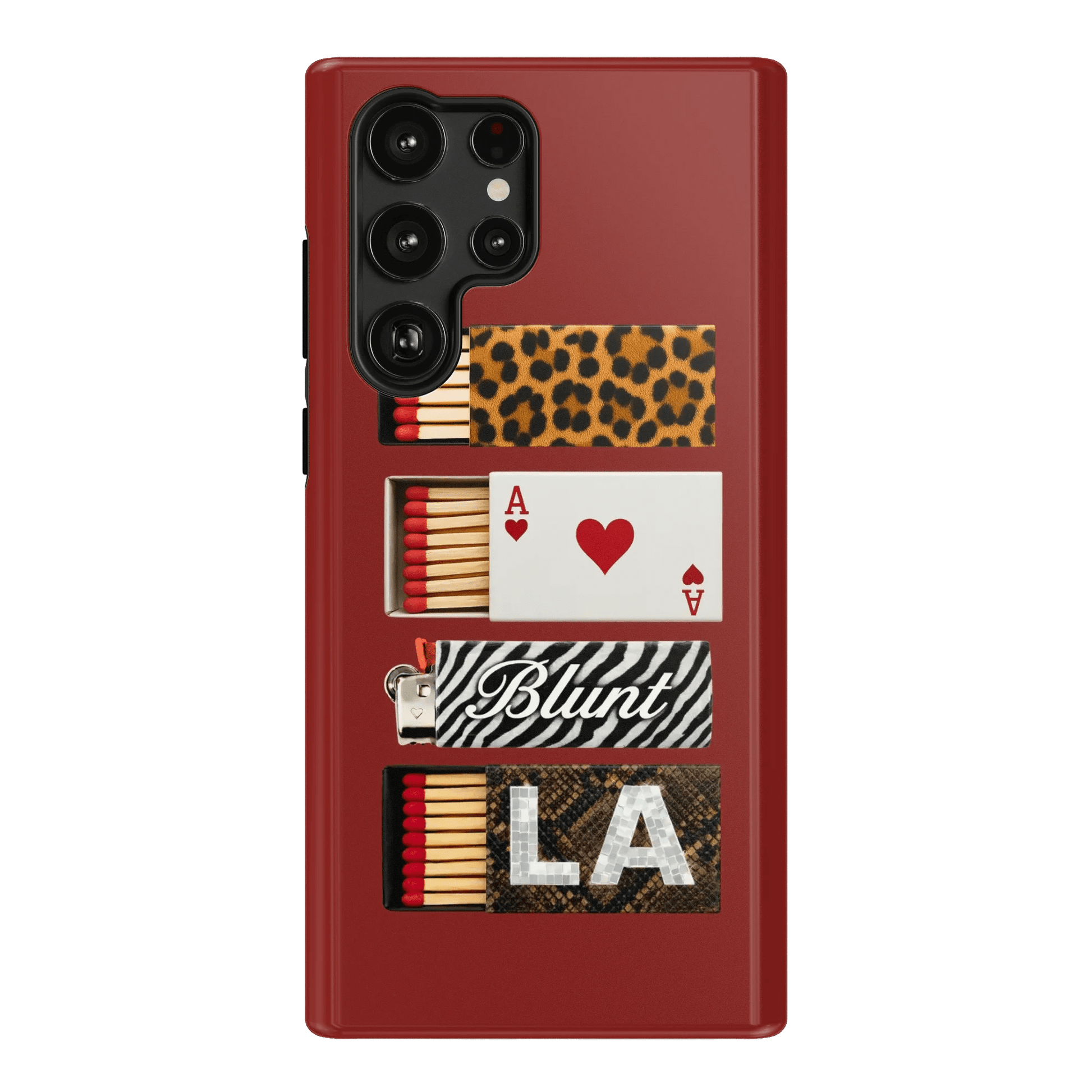 Burgundy Match Samsung Case - Blunt Cases