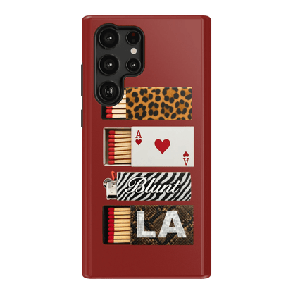 Burgundy Match Samsung Case - Blunt Cases