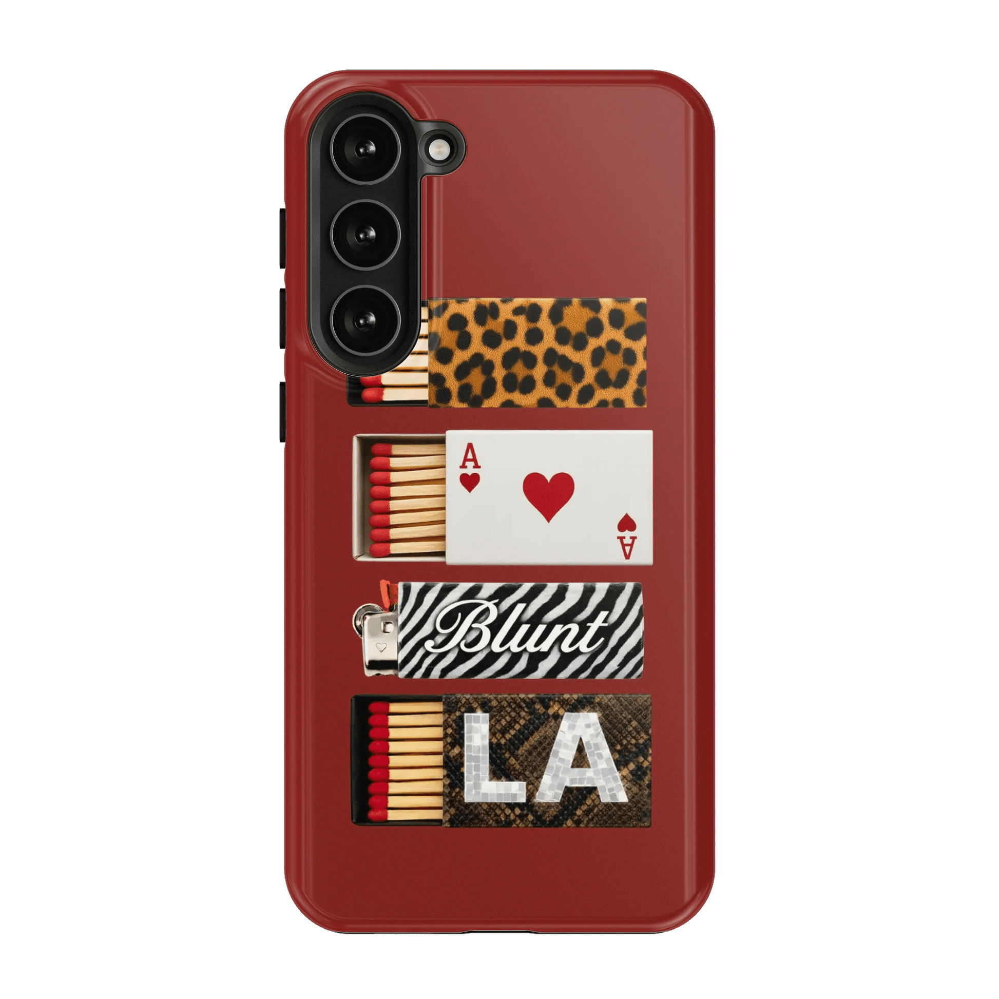 Burgundy Match Samsung Case - Blunt Cases