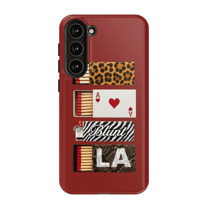 Burgundy Match Samsung Case - Blunt Cases