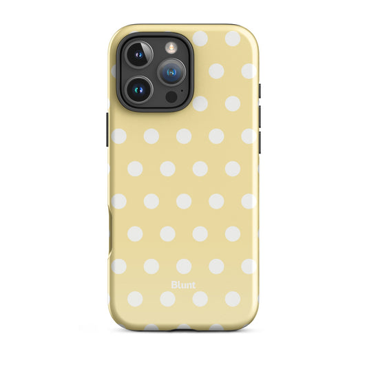 Butter Cream Polka iPhone Case - Blunt Cases