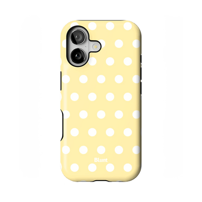 Butter Cream Polka iPhone Case - Blunt Cases