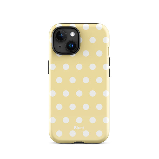 Butter Cream Polka iPhone Case - Blunt Cases