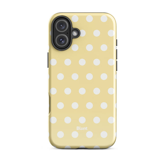 Butter Cream Polka iPhone Case - Blunt Cases