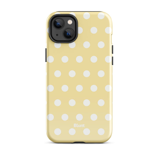 Butter Cream Polka iPhone Case - Blunt Cases