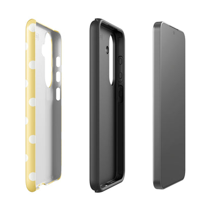 Butter Cream Polka Samsung Case - Blunt Cases
