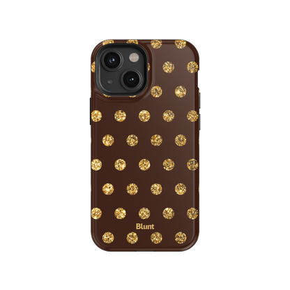 Gold Polka iPhone Case