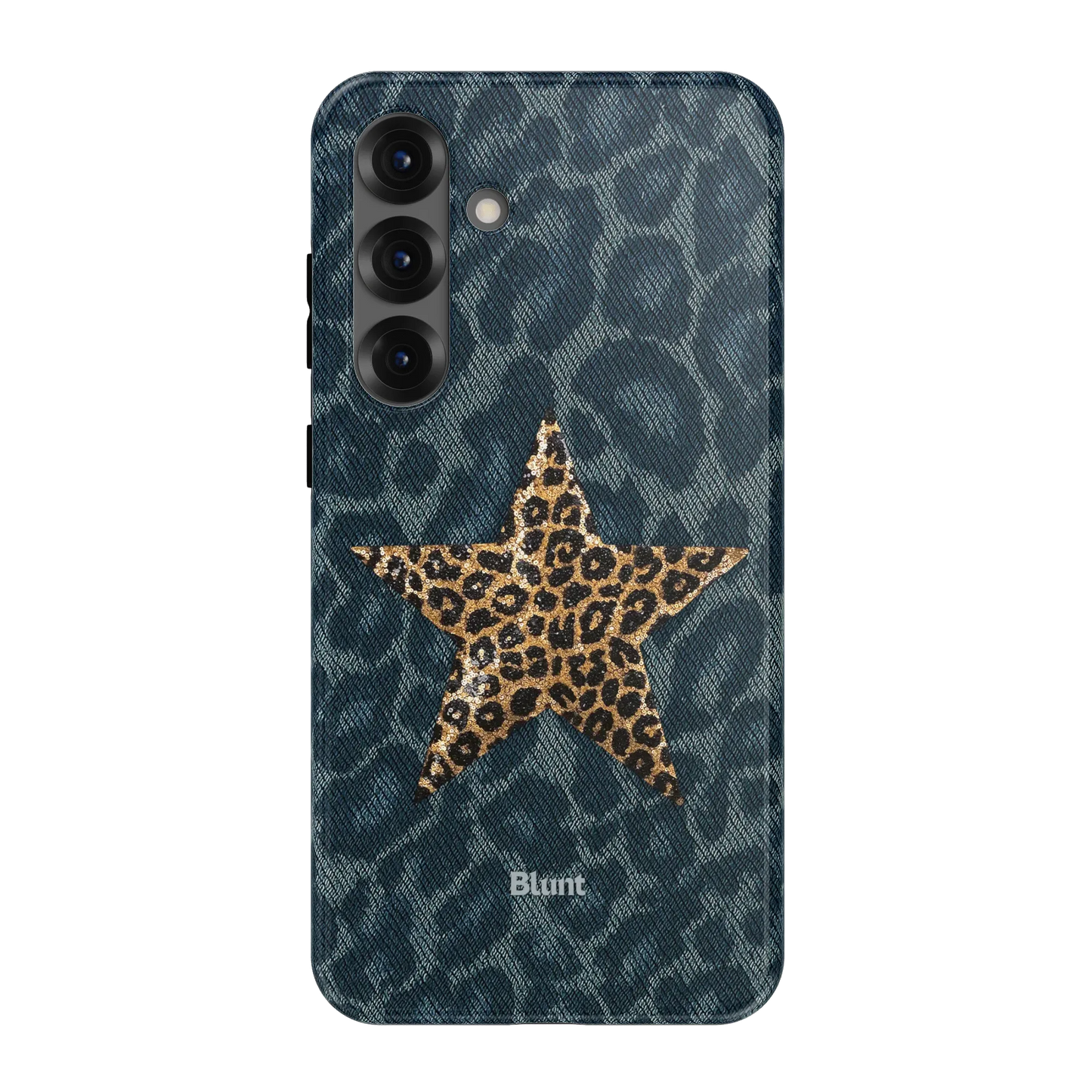 Denim Cheetah Samsung Case