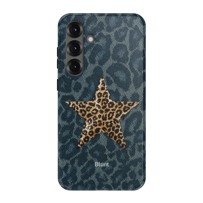 Denim Cheetah Samsung Case
