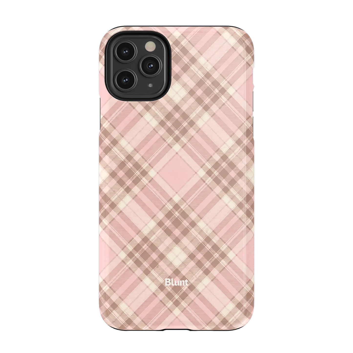 Blush Plaid iPhone Case