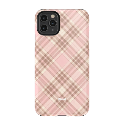 Blush Plaid iPhone Case