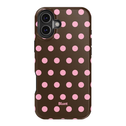 Chocolate Polka iPhone Case