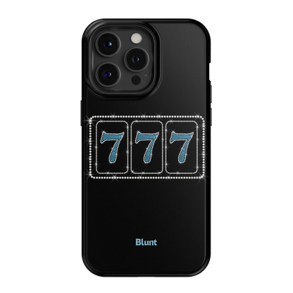 Blue Lucky 777 iPhone Case