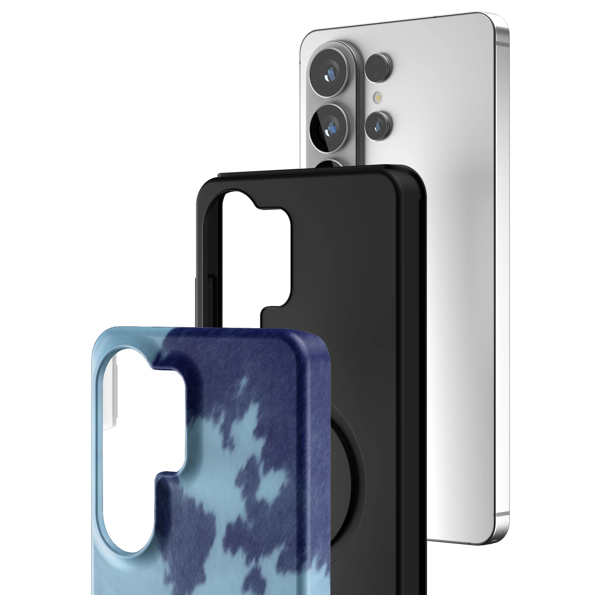 Blue-Crow-Print-samsung-case-Galaxy S26 Ultra-3