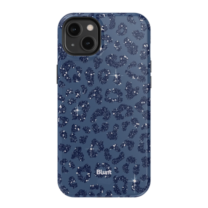 Blue Cheetah Print iPhone Case